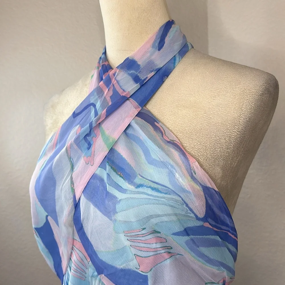 French Connection Dalla Verona Smocked Halter Top Size Large NWT - Picture 10 of 15